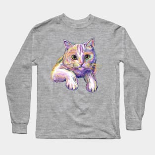 Colorful Cat Long Sleeve T-Shirt